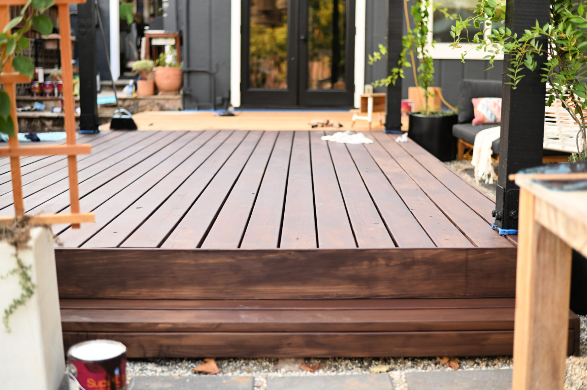 How I Stained Our Deck With Sherwin Williams Sg Style