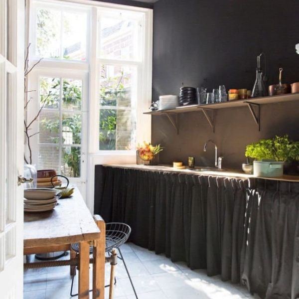 Design Obsession: Skirted Kitchen Cabinets