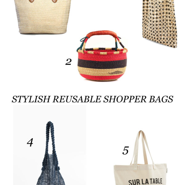 BYOB: A Roundup of Fabulous Reusable Shopping Bags + A Giveaway!