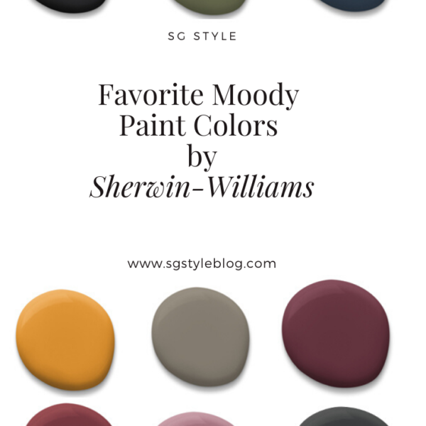My Favorite Moody Paint Colors from Sherwin-Williams