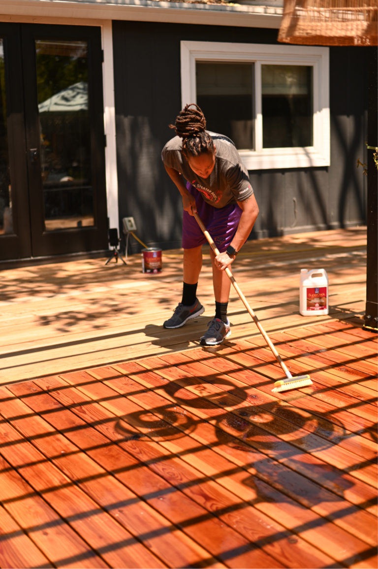 How I Stained Our Deck with Sherwin-Williams - SG Style