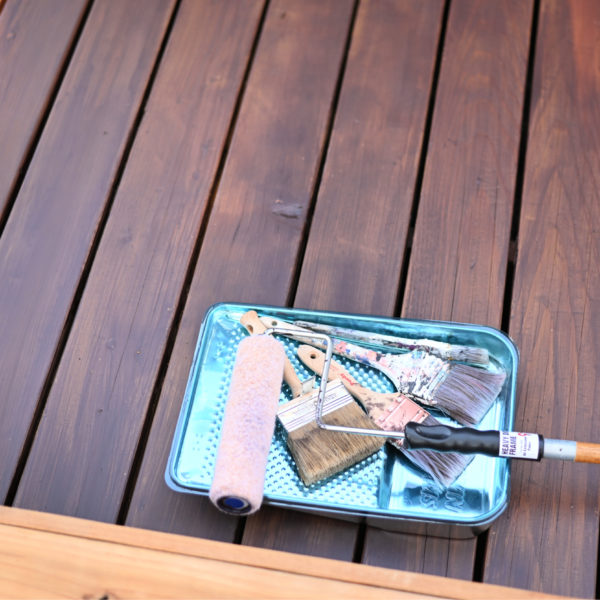 How I Stained Our Deck with Sherwin-Williams