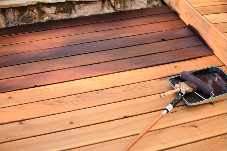 How I Stained Our Deck with Sherwin-Williams - SG Style